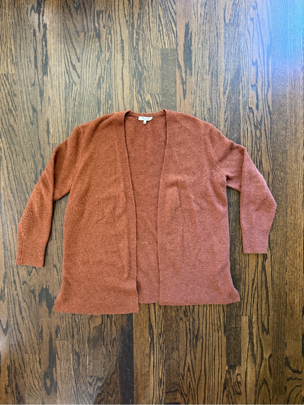 Madewell Cozy Open-Front Women’s Cardigan Sweater - Rust